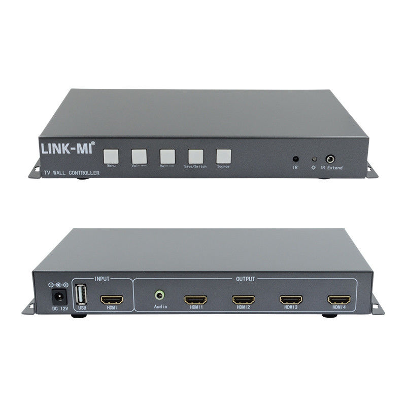 2X2 مراقب جدار الفيديو يدعم HDMI مدخل إشارة USB 1080P للإعلان