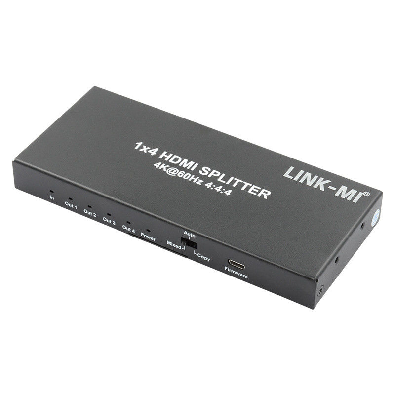 HDMI 2.0 HDMI Extender Splitter 60Hz 1x4 دعم 3D 18G HDR 1 في 4 خارج AV Splitter