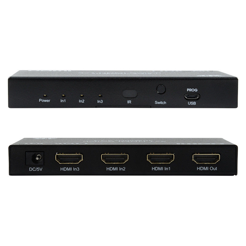 3X1 HDMI 2.0 Switch HD Matrix Switcher 3 X 1 HDMI Switch 3 Port HDMI Switch 1080P 20m