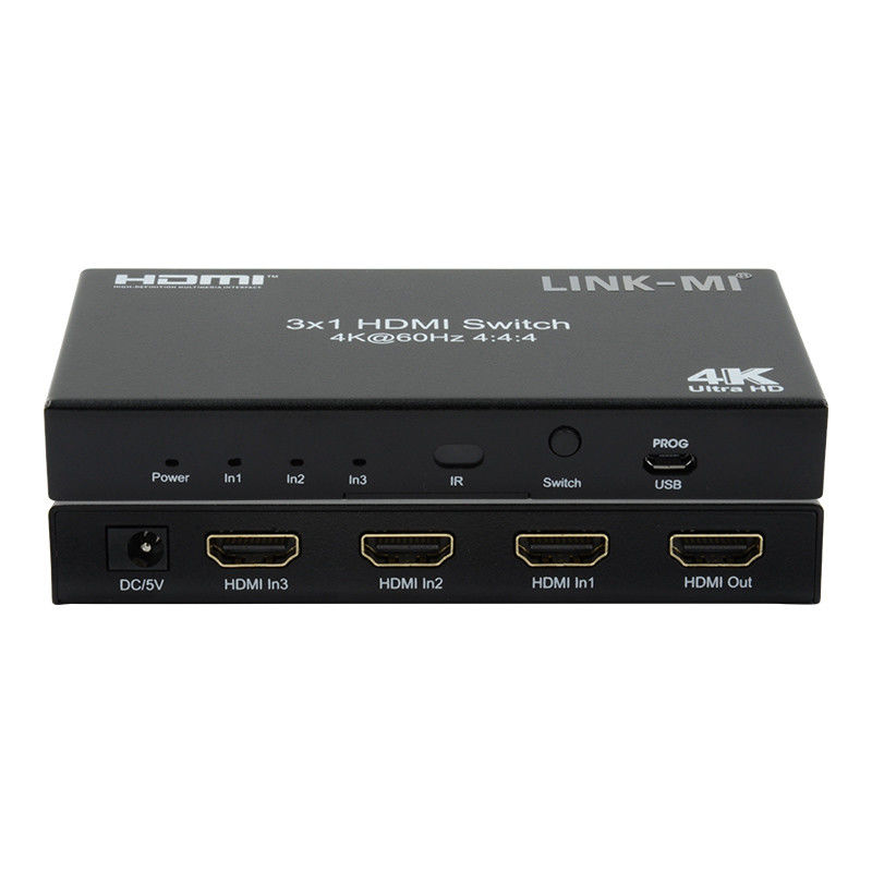3X1 HDMI 2.0 Switch HD Matrix Switcher 3 X 1 HDMI Switch 3 Port HDMI Switch 1080P 20m
