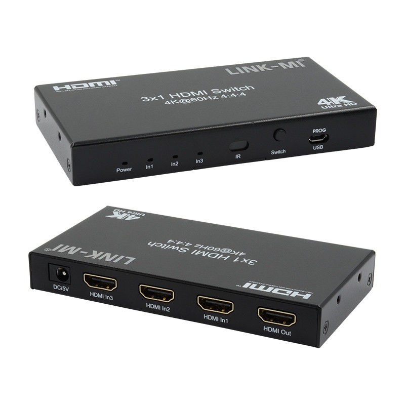 3X1 HDMI 2.0 Switch HD Matrix Switcher 3 X 1 HDMI Switch 3 Port HDMI Switch 1080P 20m
