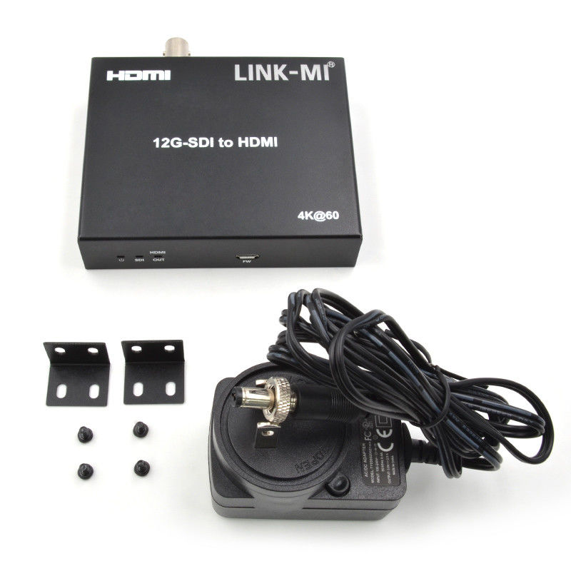 12G 6G 3G SDI إلى محول الفيديو HDMI دعم YUV4:2٢ ماكس 120 متر