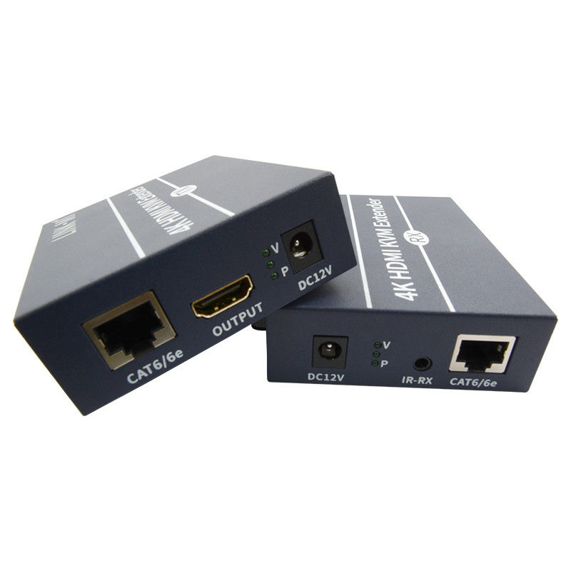 120m 4K KVM Extender HDMI عبر Cat 6 / Cat6e كابل للفأر لوحة المفاتيح