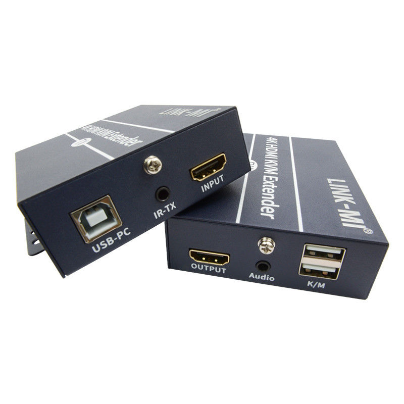 120m 4K KVM Extender HDMI عبر Cat 6 / Cat6e كابل للفأر لوحة المفاتيح