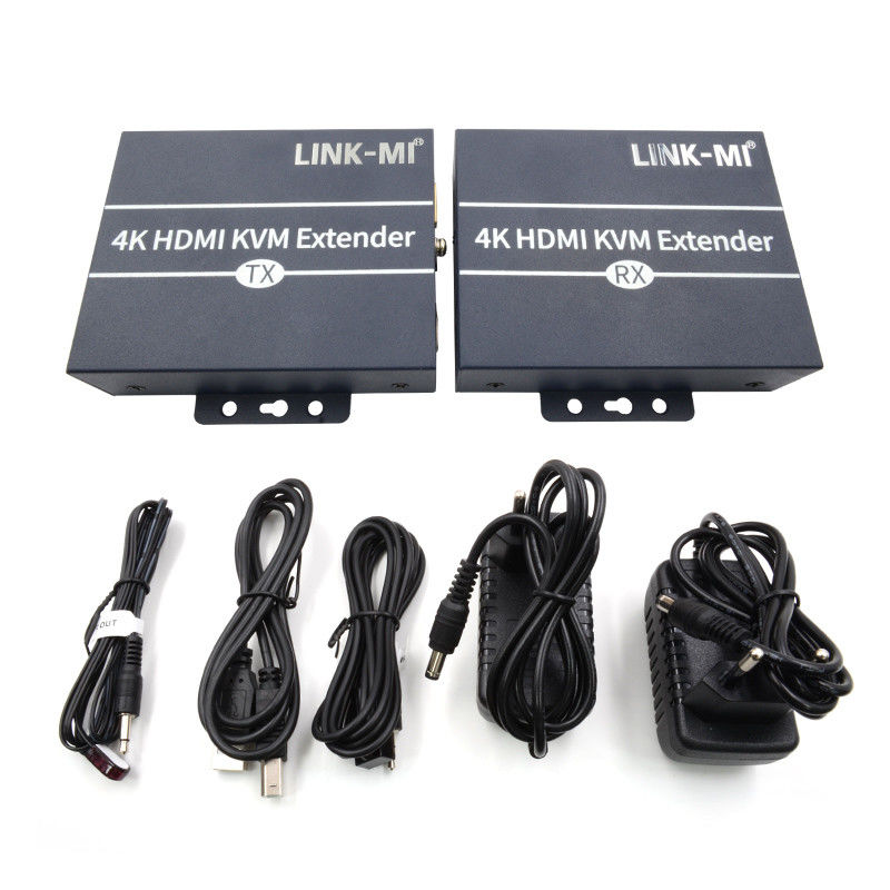 120m 4K KVM Extender HDMI عبر Cat 6 / Cat6e كابل للفأر لوحة المفاتيح