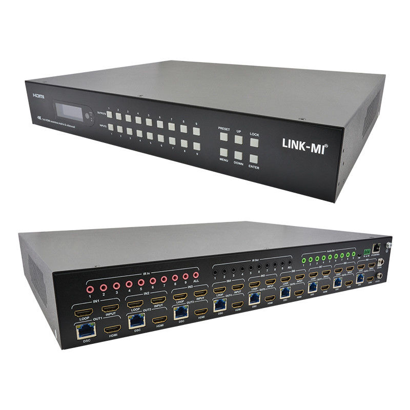9x9 70M معالج حائط فيديو HDMI Hdmi Splitter 3x3 4K HDMI Matrix Extender