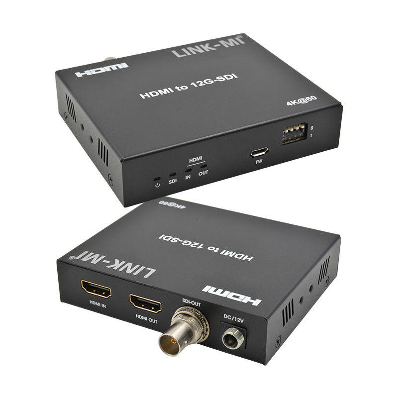 4K HDMI إلى محول SDI مع دعم Loop Out 12G 4K @ 60Hz EDID Max 120m