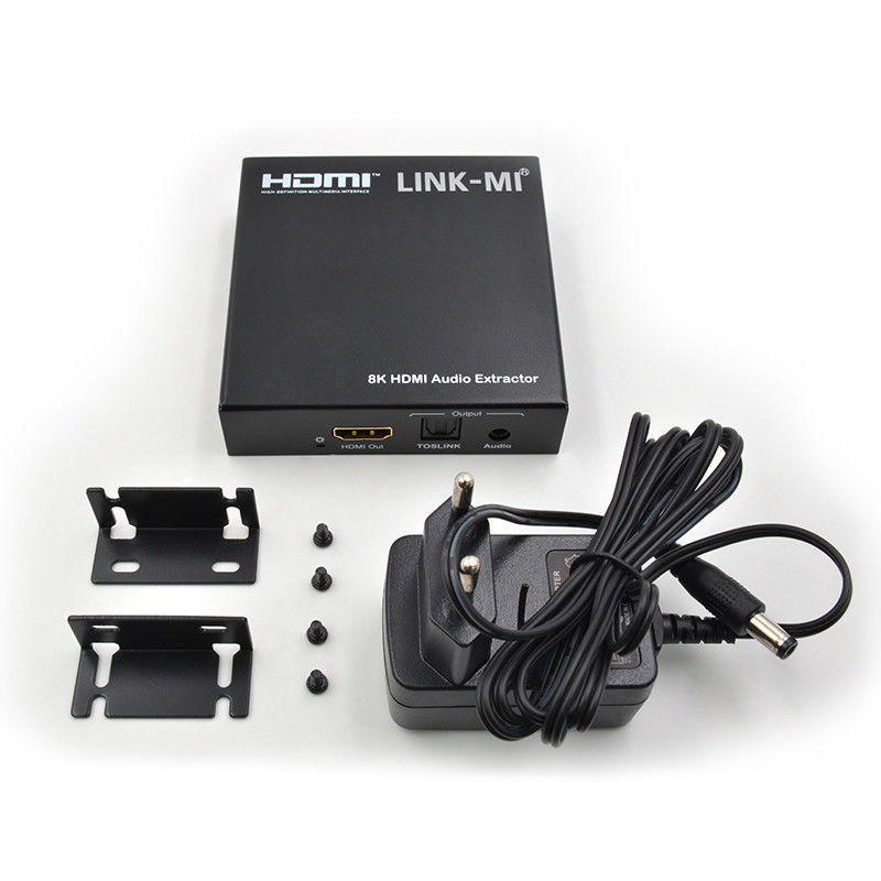 مستخرج الصوت HDMI 2.1 Audio Splitter 4k دعم 8K 60Hz YUV4:2:0 المركز المركزي المركزي