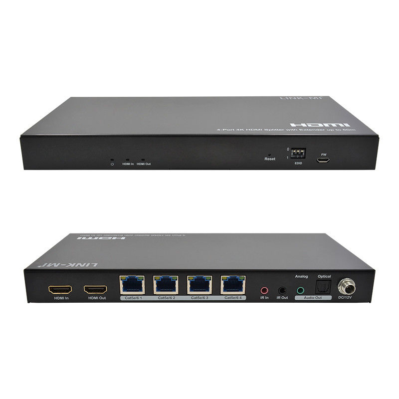 1x4 4K لاسلكي HDMI Splitter Extender دعم 60m 4K @ 60Hz AV Splitter عبر RJ45