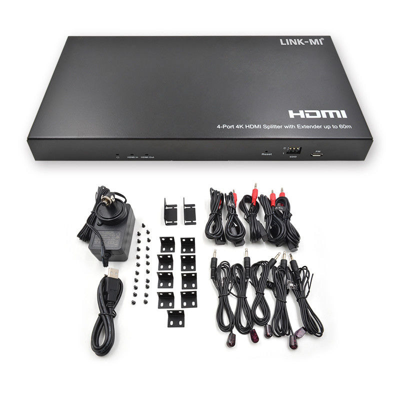 1x4 4K لاسلكي HDMI Splitter Extender دعم 60m 4K @ 60Hz AV Splitter عبر RJ45