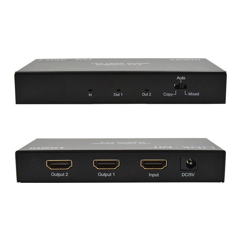 48 جيجابايت في الثانية HDMI Splitter 8k 1x2 HDMI Extender دعم Downscaler HDR10 EDID HDCP2.2