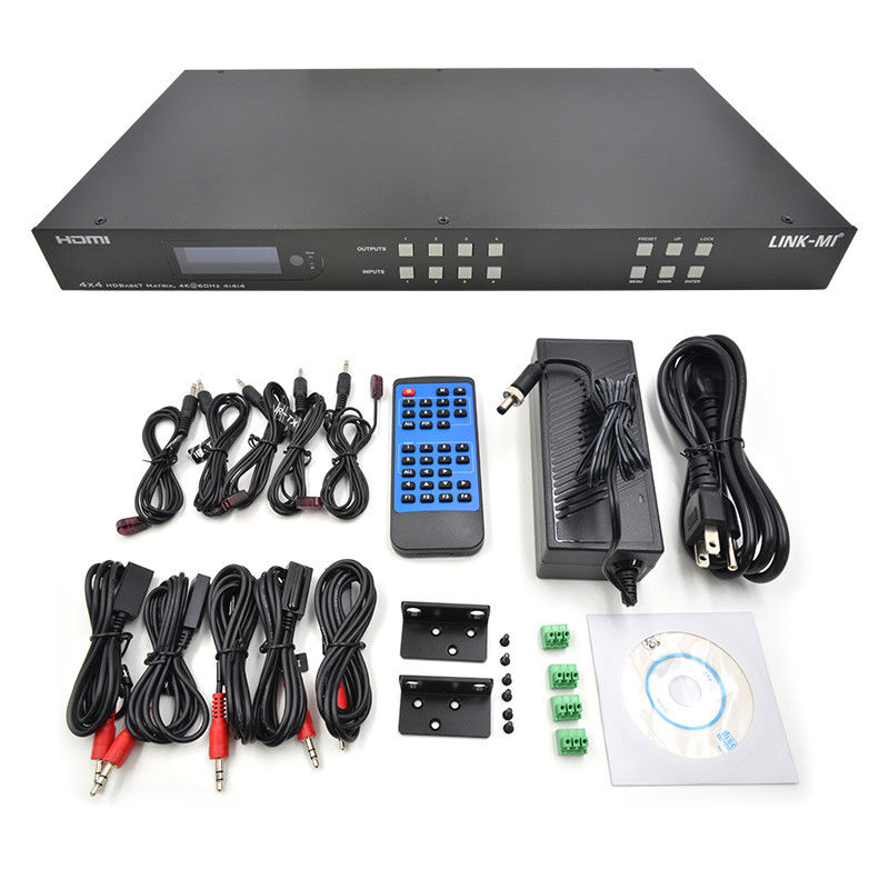 70m 4x4 HDMI Audio Matrix Switch مع 4 HDMI Loop Out لـ 4 منفذات لتحويل الفيديو