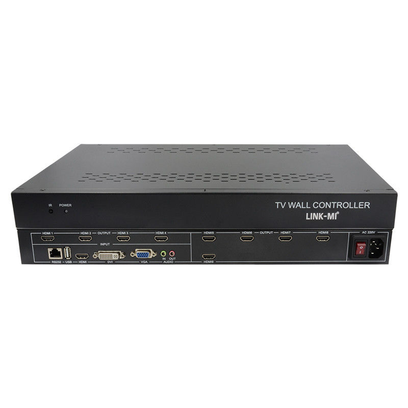 9 قنوات حاسوب حائط فيديو HDMI 3X3 زوم ترجمة حاسوب عرض متعدد للإعلانات