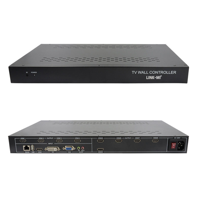 9 قنوات حاسوب حائط فيديو HDMI 3X3 زوم ترجمة حاسوب عرض متعدد للإعلانات