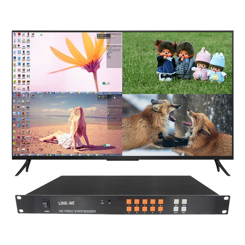 4In 1Out HD HDMI Multi Viewer Synthesizer VGA CVBS HDMI 4x1 رباعي متعدد المشاهدين