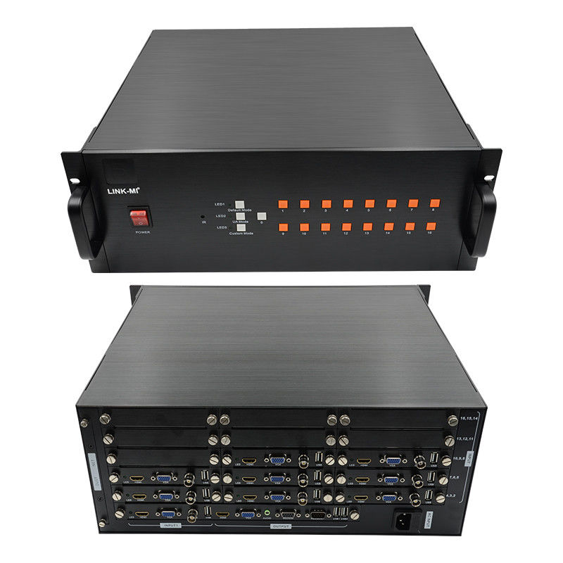 16 قناة فيديو HDMI Multi Viewer VGA BNC إشارة الدخول 1080P 16X1 HDMI Switch