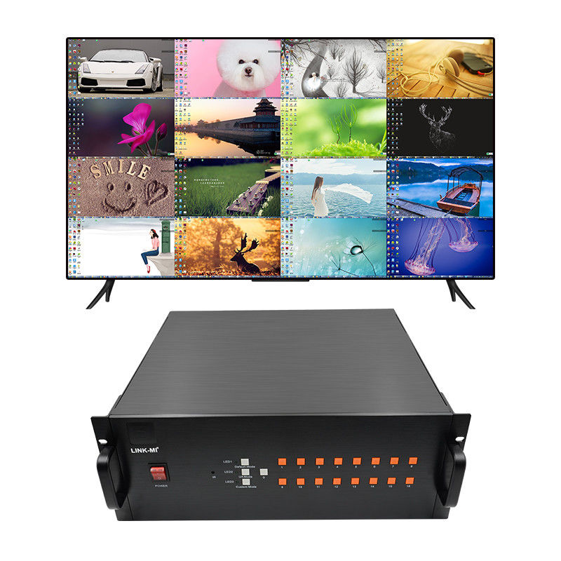 16 قناة فيديو HDMI Multi Viewer VGA BNC إشارة الدخول 1080P 16X1 HDMI Switch