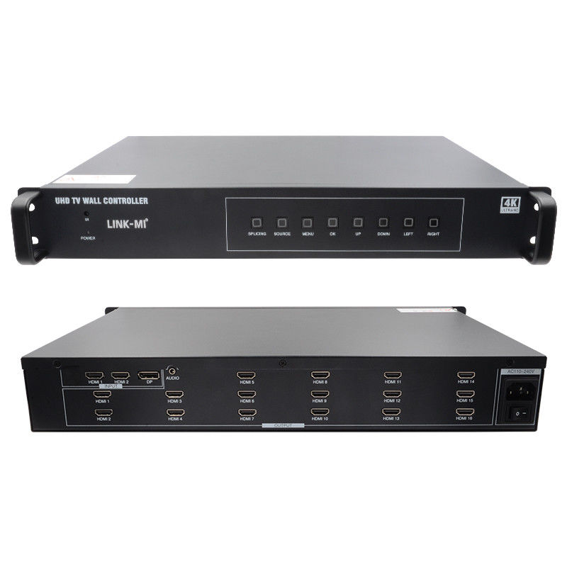 4K 4X4 حاسوب حائط فيديو HDMI 16 مخرجات HDMI تدوير الصورة معالج حائط فيديو