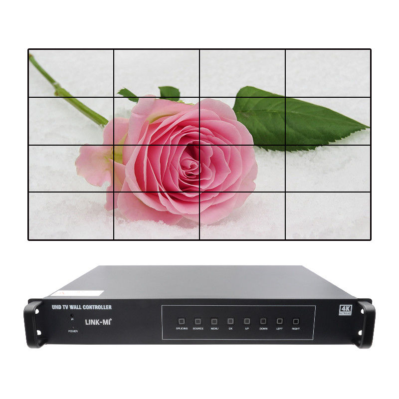 4K 4X4 حاسوب حائط فيديو HDMI 16 مخرجات HDMI تدوير الصورة معالج حائط فيديو