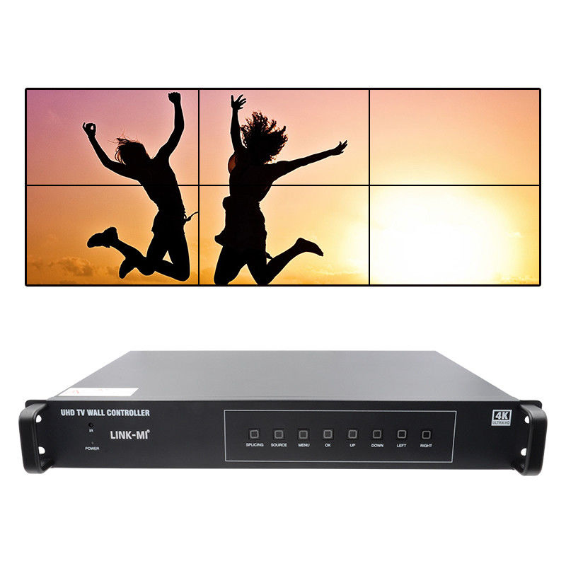 2X3 حاسوب حائط فيديو HDMI 4K 1X4 1X3 1X2 معالج حائط تلفزيوني لـ 6 شاشات
