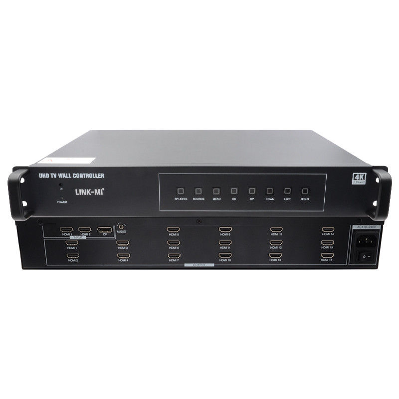 4K 4X4 حاسوب حائط فيديو HDMI 16 مخرجات HDMI تدوير الصورة معالج حائط فيديو