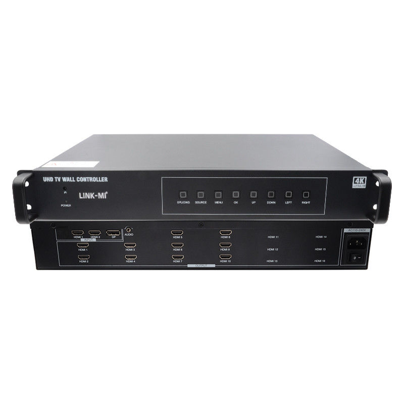 4K Video Wall Splitter HDMI1 2x5 Splicing HDMI2.0 HDMI1.4 DP مدخل 4K@60Hz 4:4:4