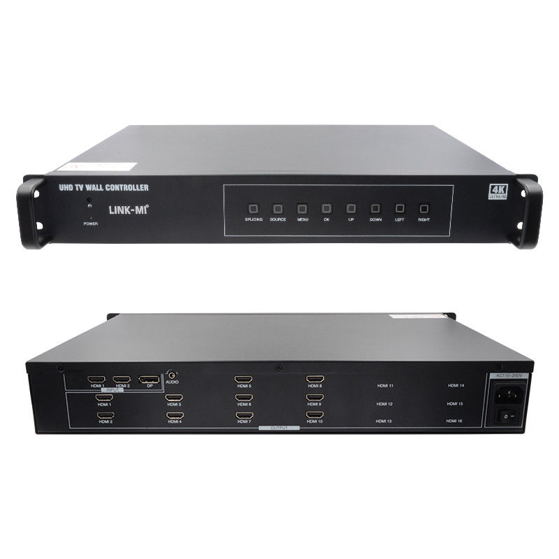 4K Video Wall Splitter HDMI1 2x5 Splicing HDMI2.0 HDMI1.4 DP مدخل 4K@60Hz 4:4:4