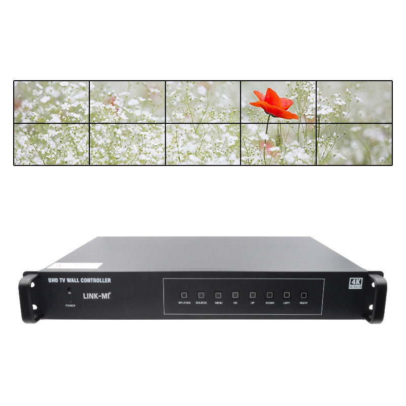 4K Video Wall Splitter HDMI1 2x5 Splicing HDMI2.0 HDMI1.4 DP مدخل 4K@60Hz 4:4:4
