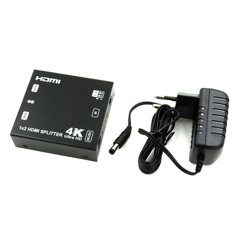 1X2 4K HDMI Extender Splitter دعم 4K2K EDID 3D 2 منفذ الفيديو