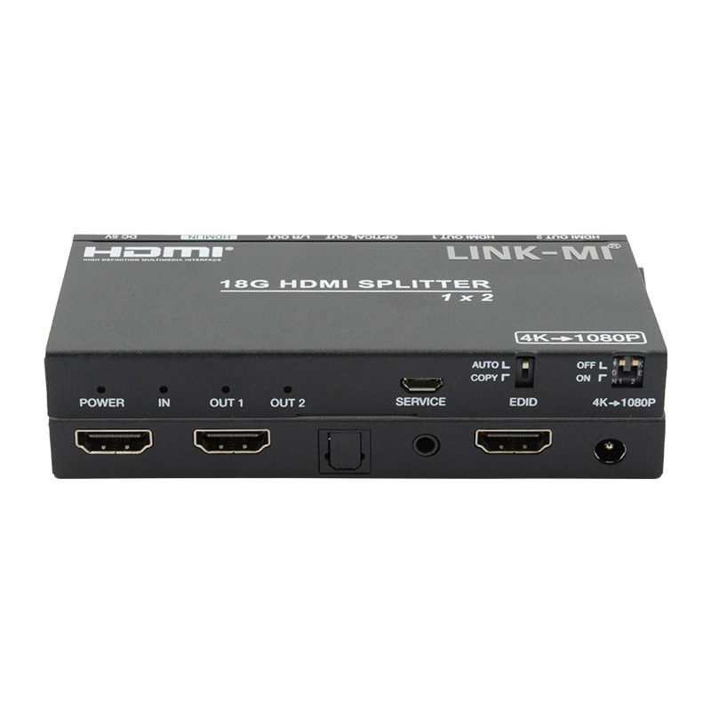 4K 2.0b 2 منفذ HDMI Splitter 4 HDCP 2.2COPY AUTO EDID HDMI الصوت الفيديو استخراج