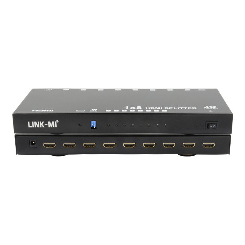8 منافذ 4K HDMI Splitter Video Splitter 3d EDID 1 في 8 خارج المكرر لـ 8 أجهزة تلفزيون
