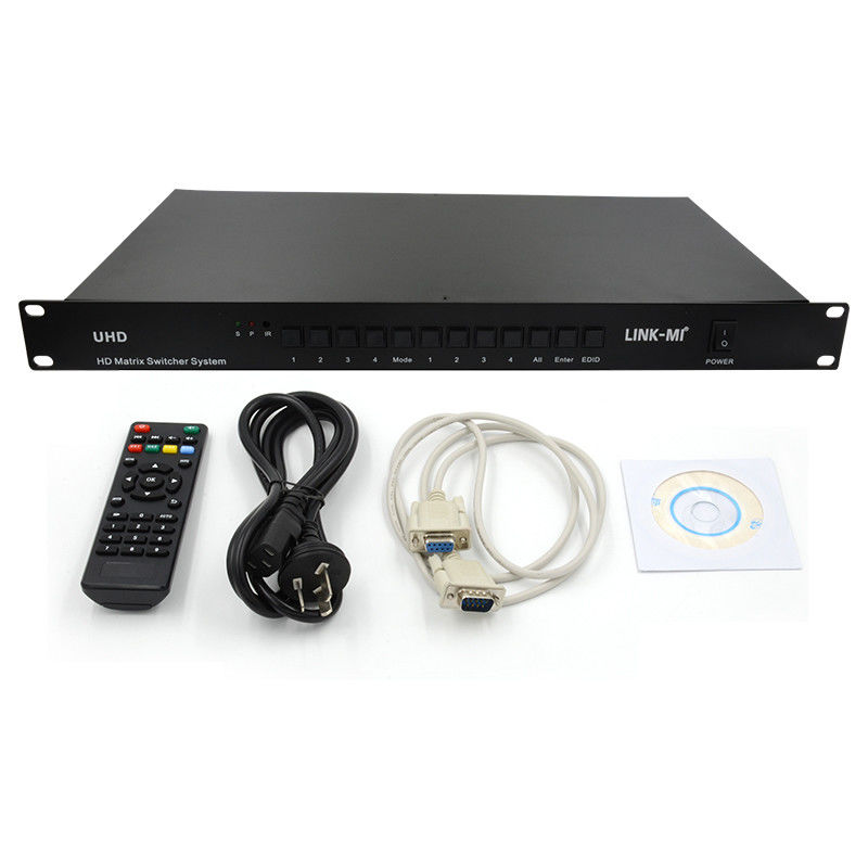 4X4 HDMI Matrix Switcher System دعم 4K HDMI Video Switch RS232 TCP/IP