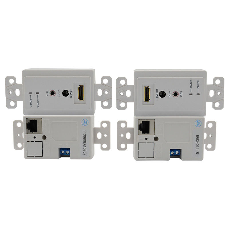 60m HDMI توسيع لوحة الحائط عبر Cat5e Cat 6 إلى HDMI دعم 3D IR
