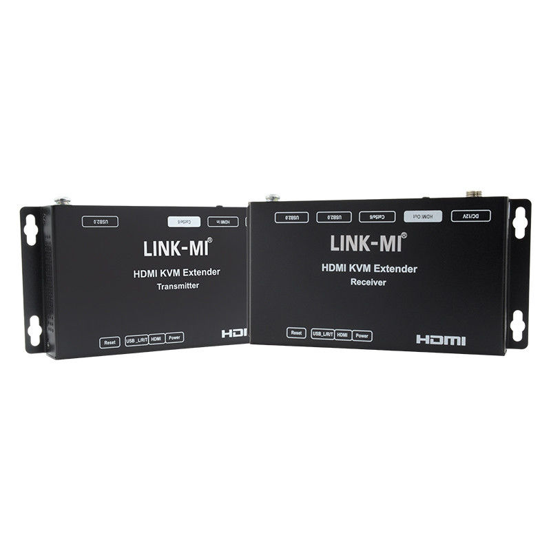 50M HDMI USB KVM Extender Up 50m 100m دعم POC مزدوج USB20
