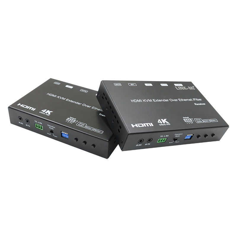 4K AV عبر IP Fiber HDMI KVM Extender دعم Unicast Multicast مع USB RS232