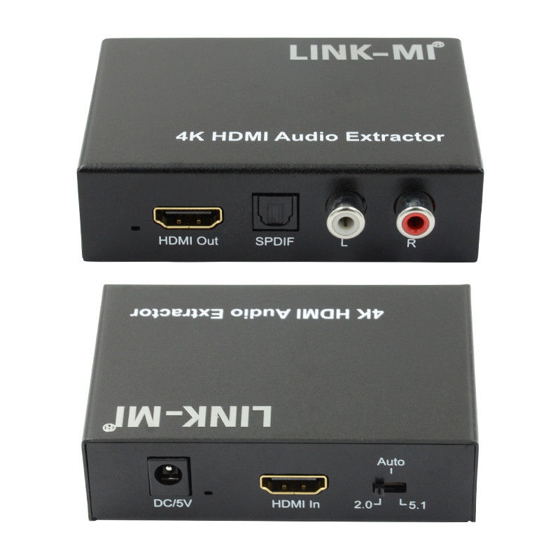 مخرج صوت 2K 4K HDMI لـ Apple TV مشغل بلو راي يدعم EDID ثلاثي الأبعاد