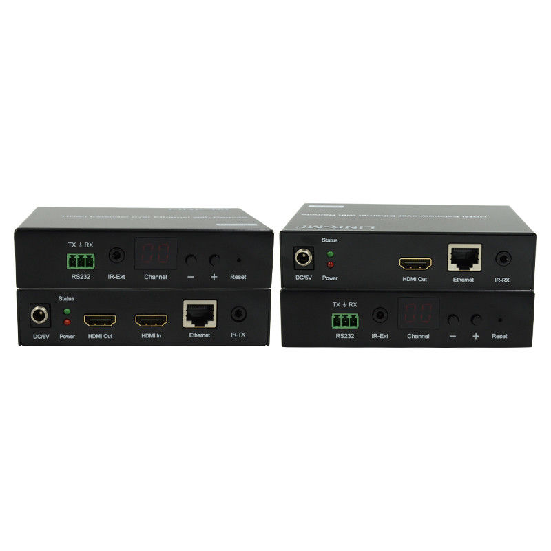 توزيع 120M HDMI Extender عبر IP Extender مع ريموت LED RS232 AV عبر IP