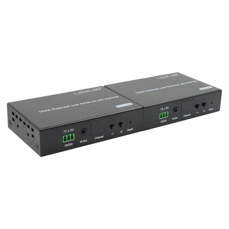 توزيع 120M HDMI Extender عبر IP Extender مع ريموت LED RS232 AV عبر IP