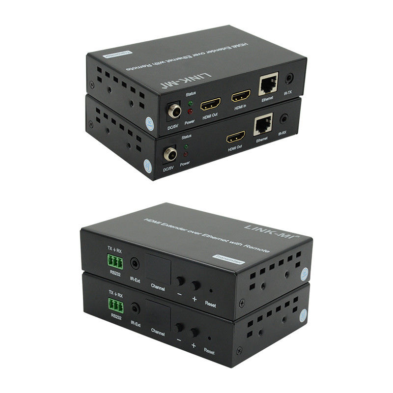 توزيع 120M HDMI Extender عبر IP Extender مع ريموت LED RS232 AV عبر IP