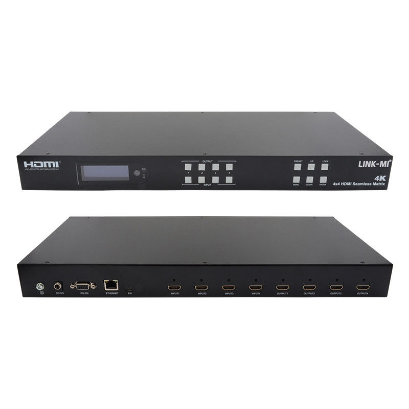 عازل حائط فيديو HDMI 4K بدون حائط عازل حائط HDMI 2X2 4 في 4 خارجا