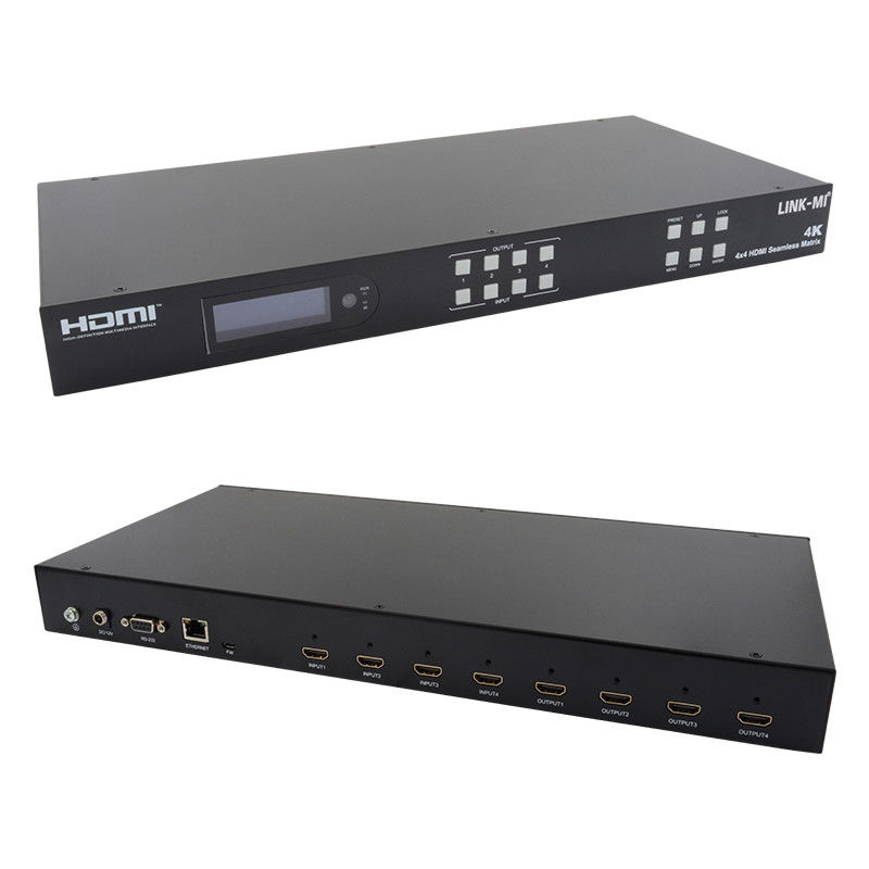 عازل حائط فيديو HDMI 4K بدون حائط عازل حائط HDMI 2X2 4 في 4 خارجا