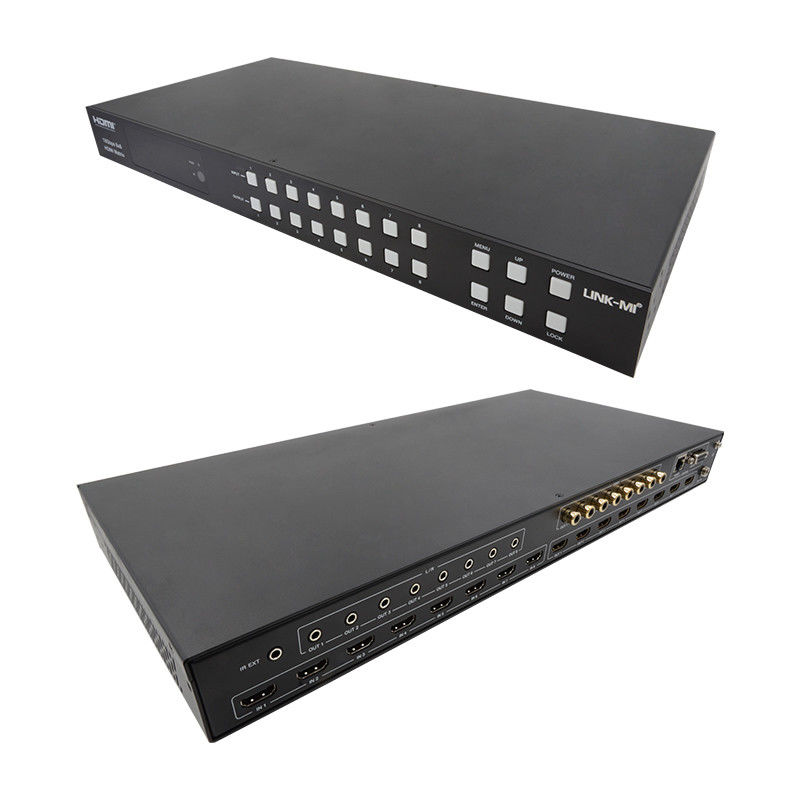 18Gbps 8x8 المصفوفة المفتاح مع دعم وظيفة ARC 4K2K 60Hz YUV 4:4:4
