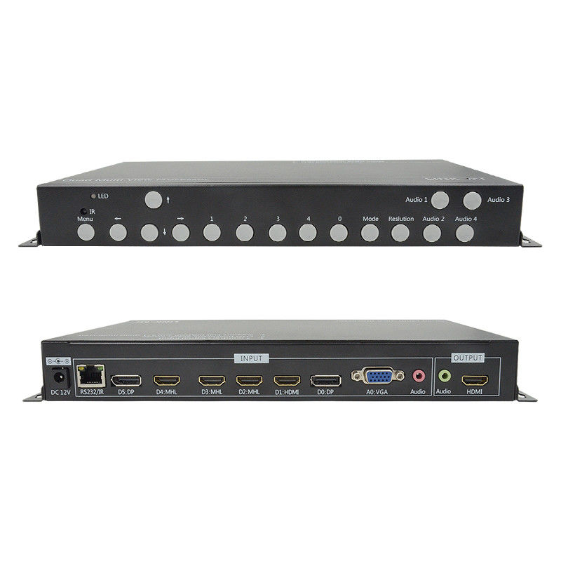 PIP POP HDMI Multi Viewer 4k 4x1 مع IR Remote Control RS232 التحكم في مركز التحكم