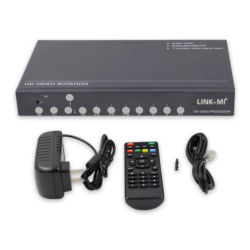 12 فولت HDMI وديو حائط مراقب وديو دوار 90 180 270 درجة HD الفيديو رفع نطاق المفتاح الدواري