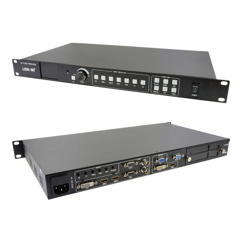 480i/P 576i/P حاسوب حائط فيديو HDMI 7 في 3 خارج معالج فيديو LED