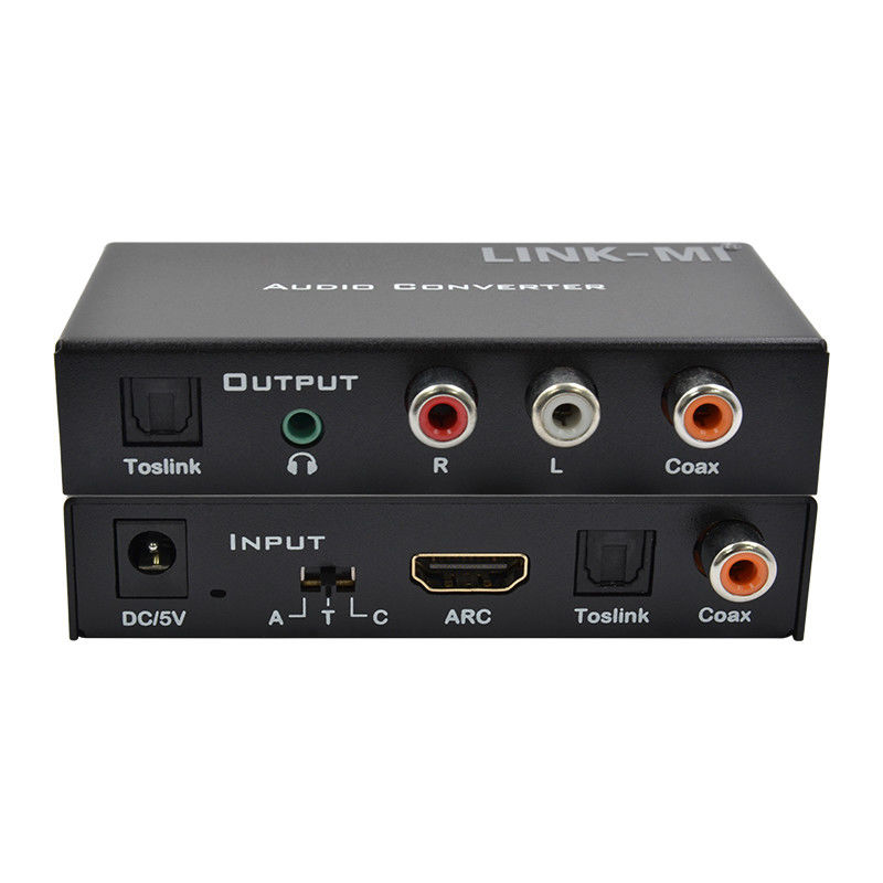 محول داك رقمية المحول الصوتي التناظري دعم HDMI ARC Toslink Coax الصوت الرقمي