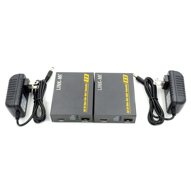 2km HDMI Fiber Optic Extender دعم 3D 4K EDID Video Extender عبر الألياف