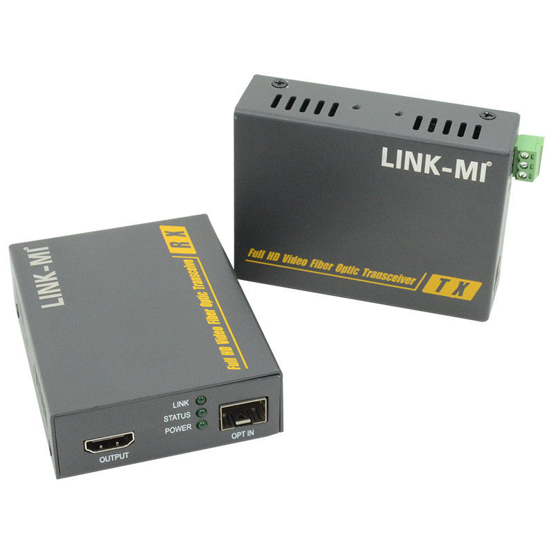 2km HDMI Fiber Optic Extender دعم 3D 4K EDID Video Extender عبر الألياف