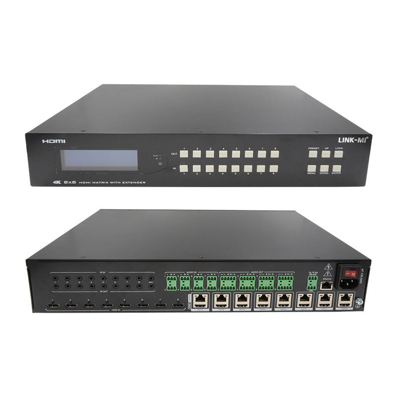 8X8 HDMI مدّع المصفوفة حتى 70m 8 HDMI Loop Out 4K60Hz HDMI Video Switch