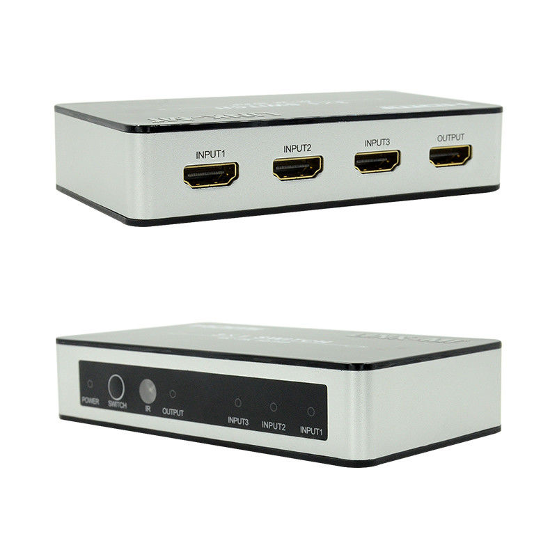 4K2K HDMI Switch 3x1 HDMI Splitter 5V 1A دعم PIP 3D 3 إلى 1 محول فيديو